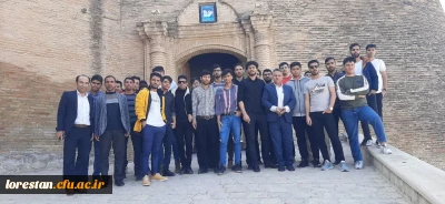 بازدید  اساتید و دانشجویان رشته تاریخ از قلعه فلک وافلاک