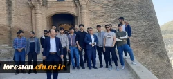 بازدید  اساتید و دانشجویان رشته تاریخ از قلعه فلک وافلاک 4