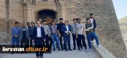 بازدید  اساتید و دانشجویان رشته تاریخ از قلعه فلک وافلاک 6