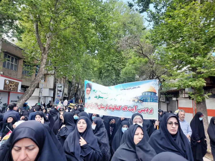 حضور گسترده و باشکوه اساتید، دانشجویان و کارکنان دانشگاه فرهنگیان لرستان در راهپیمایی با شکوه روز جهانی قدس ۲۵فروردین۱۴٠۲ به روایت تصویر 17