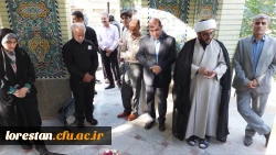 مراسم بدرقه کاروان راهیان اربعین حسینی دانشگاه فرهنگیان لرستان 7