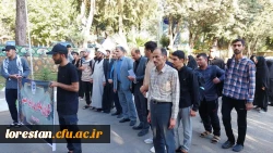 مراسم بدرقه کاروان راهیان اربعین حسینی دانشگاه فرهنگیان لرستان 8