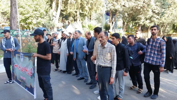 مراسم بدرقه کاروان راهیان اربعین حسینی دانشگاه فرهنگیان لرستان 8