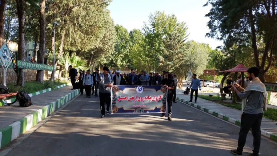 مراسم بدرقه کاروان راهیان اربعین حسینی دانشگاه فرهنگیان لرستان 9