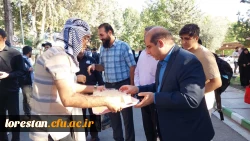 مراسم بدرقه کاروان راهیان اربعین حسینی دانشگاه فرهنگیان لرستان 10