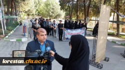 مراسم بدرقه کاروان راهیان اربعین حسینی دانشگاه فرهنگیان لرستان 12