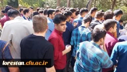 گزارش تجمع حمایتی دانشجو معلمان دانشگاه فرهنگیان پردیس علامه طباطبایی لرستان از عملیات طوفان الاقصی فلسطین  6