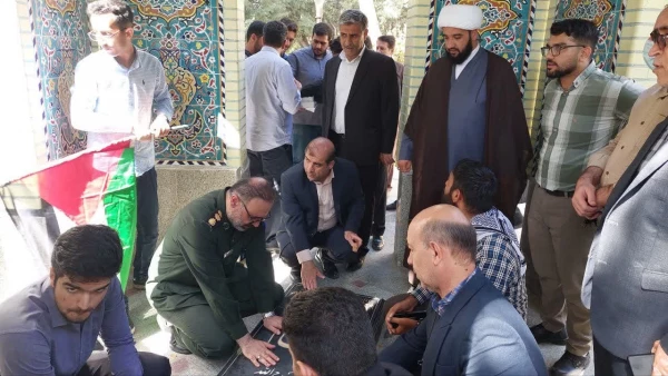 گزارش تجمع حمایتی دانشجو معلمان دانشگاه فرهنگیان پردیس علامه طباطبایی لرستان از عملیات طوفان الاقصی فلسطین  7