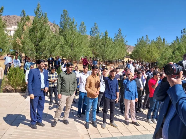 تجمع اعتراضی دانشجویان دانشگاه های استان لرستان در حمله به بیمارستان المعمدانی غزه 2