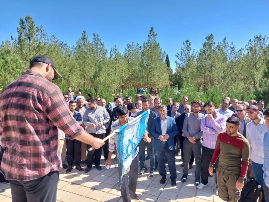 تجمع اعتراضی دانشجویان دانشگاه های استان لرستان در حمله به بیمارستان المعمدانی غزه 2