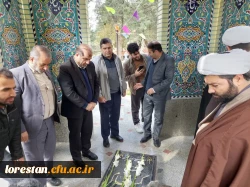 آیین غبار روبی مزار شهداء و شهیدای گمنام  در ایام الله دهه فجر انقلاب اسلامی 4