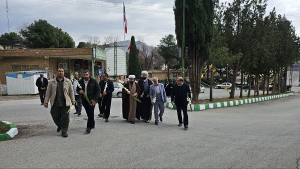 آیین غبار روبی مزار شهداء و شهیدای گمنام  در ایام الله دهه فجر انقلاب اسلامی 14