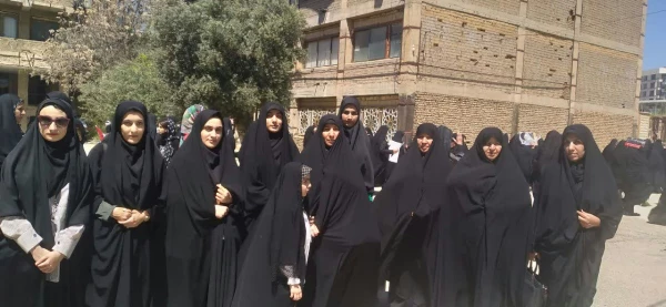 شرکت دانشگاهیان دانشگاه فرهنگیان لرستان در راهپیمایی روز قدس 5