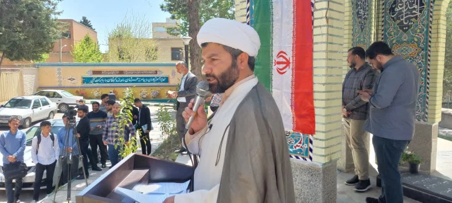 برپایی مراسم حمایت همه جانبه جامعه دانشگاهیان دانشگاه فرهنگیان استان لرستان از حملات مقتدرانه و پرصلابت دلاورردان سپاه 8