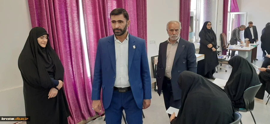 بازدیدسرپرست دانشگاه فرهنگیان لرستان از روند آزمون جامع (اصلح) مهارت آموزان  2