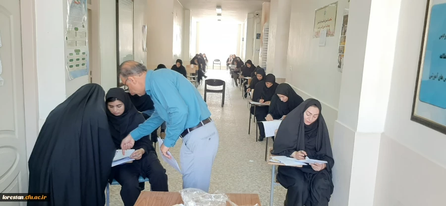 بازدیدسرپرست دانشگاه فرهنگیان لرستان از روند آزمون جامع (اصلح) مهارت آموزان  2