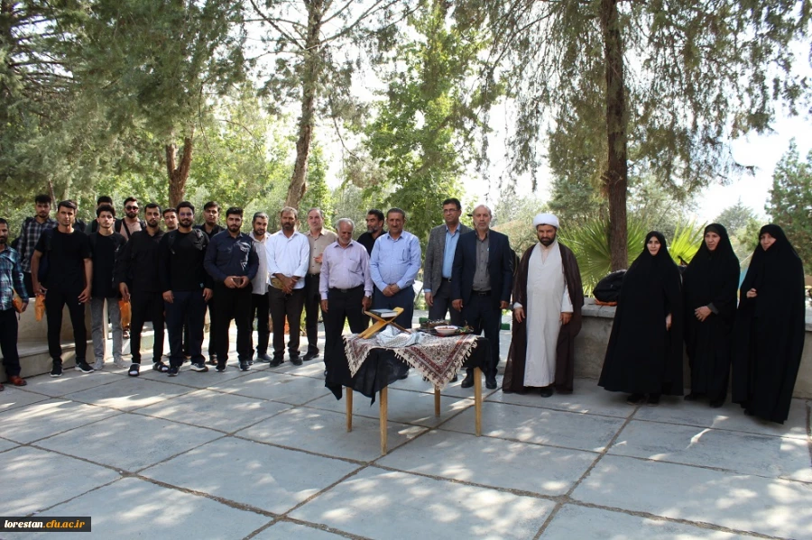 مراسم بدرقه کاروان پیاده روی اربعین حسینی دانشگاه فرهنگیان لرستان 2