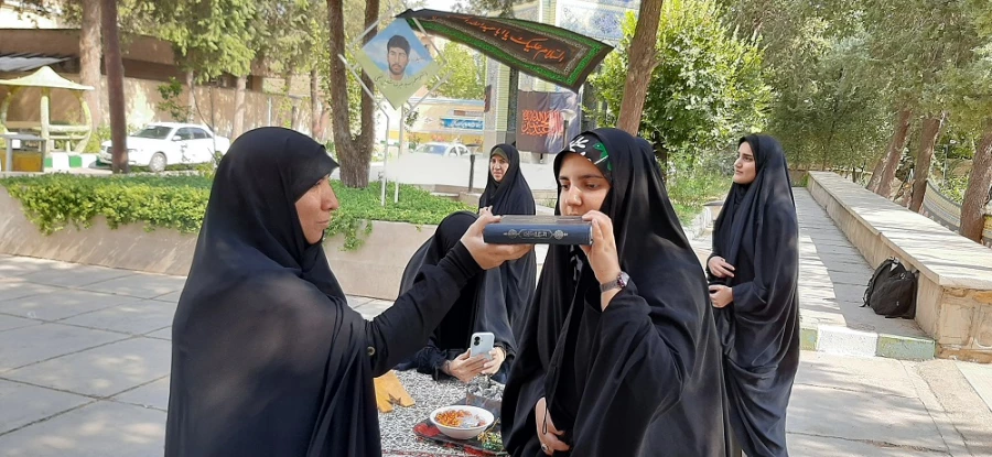 مراسم بدرقه کاروان پیاده روی اربعین حسینی دانشگاه فرهنگیان لرستان 2