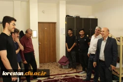 بازدید معاون هماهنگی دانشگاه از امتحانات، سراها و پروژه های عمرانی مرکز شهید میرشاکی 7