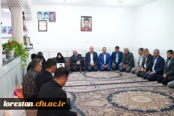 دیدار مسئولان دانشگاه فرهنگیان لرستان با خانواده شهید دکتر رضا جمشیدی 6